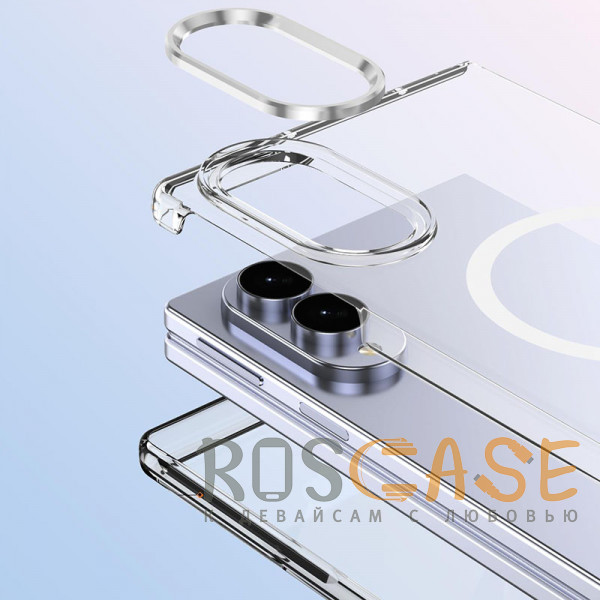 Изображение Прозрачный Crystal 3D Magsafe | Прозрачный пластиковый чехол для Samsung Galaxy Z Fold 8