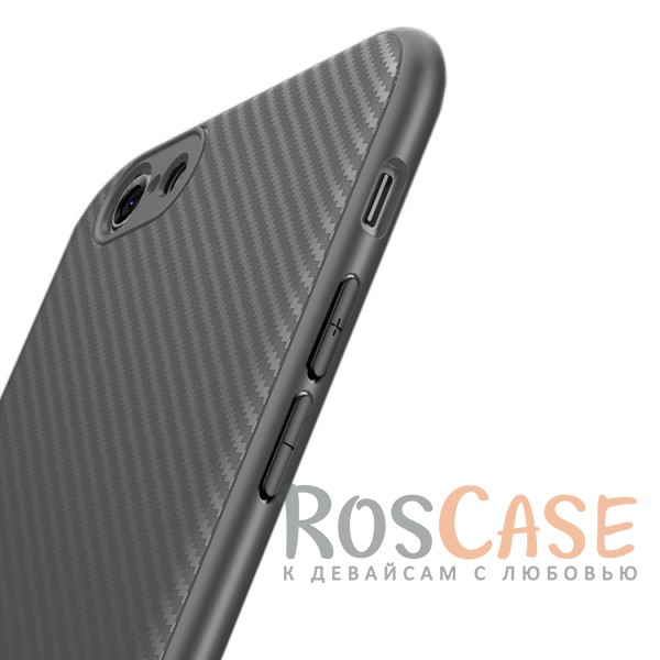 Изображение Серый iPaky Musy | Ультратонкий чехол для iPhone 7/8/SE (2020) с карбоновым покрытием