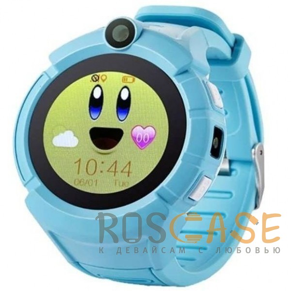Фото Голубой Умные детские часы Smart Baby Watch Q360