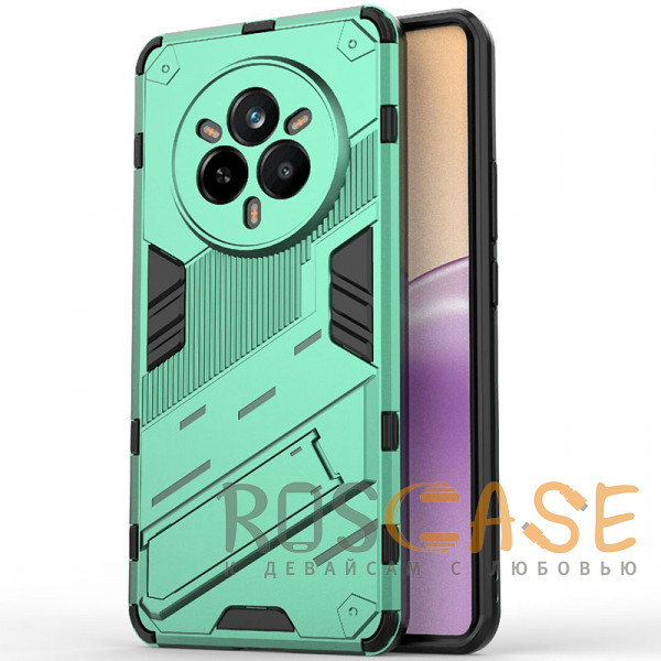 Фото Зеленый Megatron | Противоударный чехол-подставка для Realme 14 Pro 5G с защитой камеры