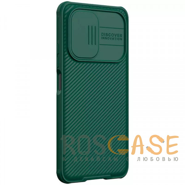 Фотография Зеленый Nillkin CamShield Pro | Чехол из пластика и TPU с защитой камеры для Xiaomi Poco F3 / Mi 11X (Pro) / Redmi K40 (Pro)