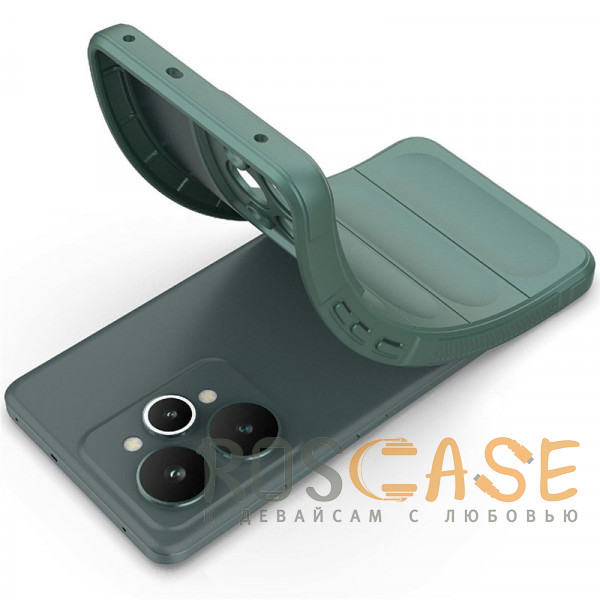 Фотография Зеленый Flex Silicone | Противоударный чехол для Realme 15 Pro 5G с защитой камеры и микрофиброй