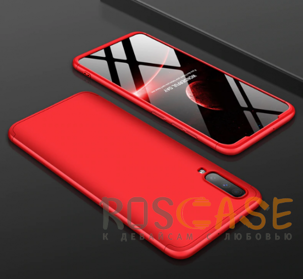 Фотография Красный GKK LikGus 360° | Двухсторонний чехол для Samsung A705F Galaxy A70 с защитными вставками