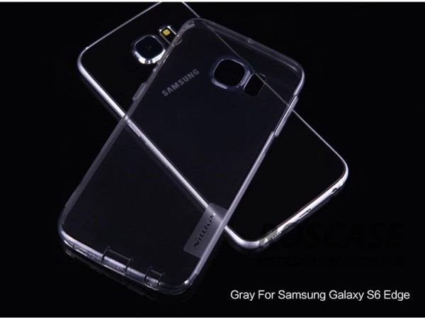Фото Серый Nillkin Nature | Силиконовый чехол для Samsung G925F Galaxy S6 Edge