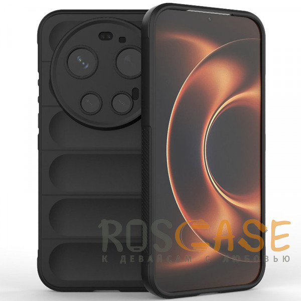 Фото Черный Flex Silicone | Противоударный чехол для Xiaomi Mi 17 Ultra с защитой камеры и микрофиброй