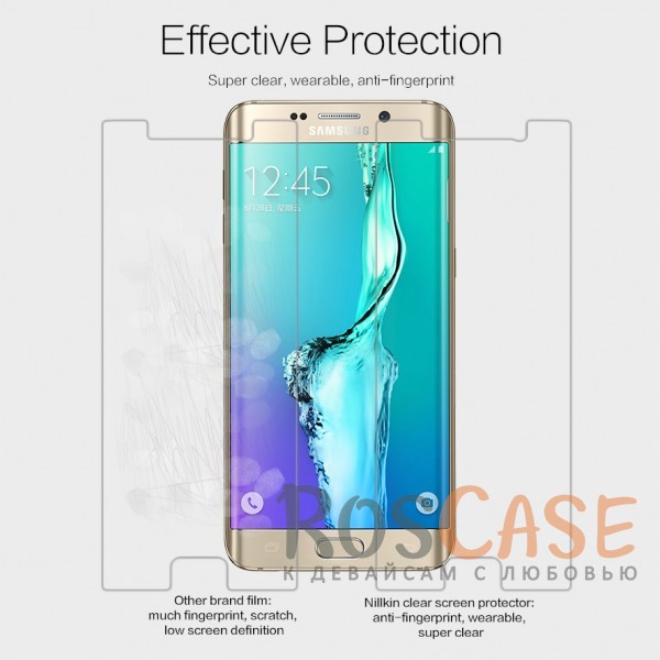 Фотография Анти-отпечатки Защитная пленка Nillkin Crystal (на обе стороны) для Samsung Galaxy S6 Edge Plus