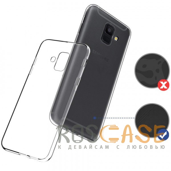 Фото Бесцветный J-Case THIN | Гибкий силиконовый чехол для Samsung Galaxy A6 (2018)