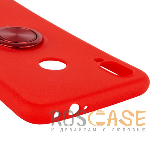 Изображение Красный TPU чехол Summer ColorRing под магнитный держатель для Xiaomi Redmi 7