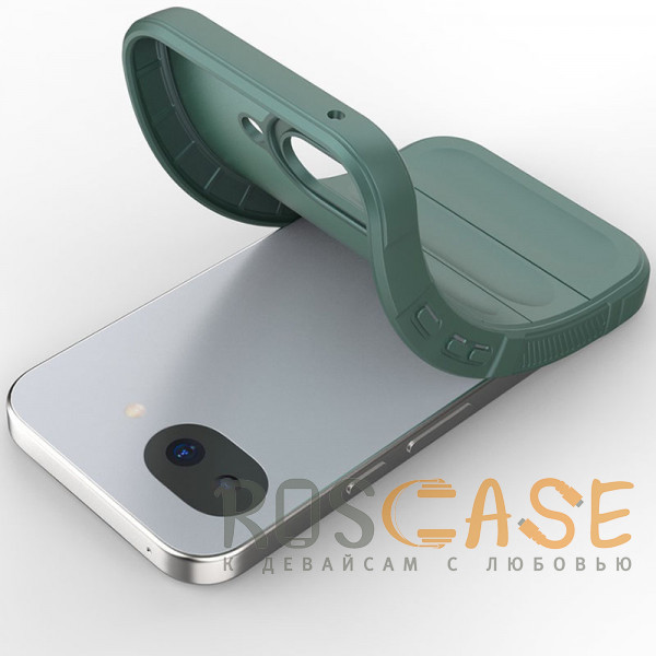 Фотография Зеленый Flex Silicone | Противоударный чехол для Google Pixel 10a с защитой камеры и микрофиброй