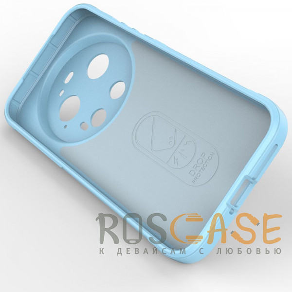 Изображение Голубой Flex Silicone | Противоударный чехол для Xiaomi Mi 17 Ultra с защитой камеры и микрофиброй