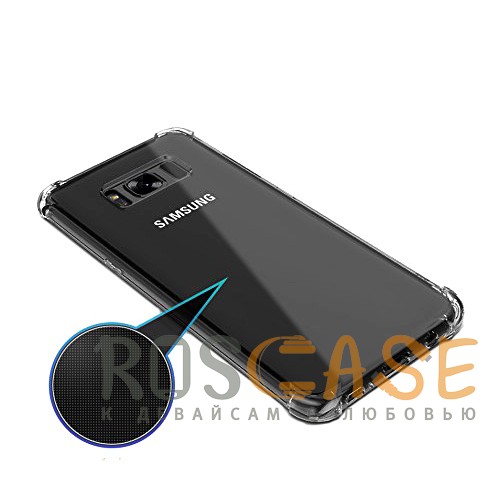 Фотография Прозрачный King Kong Armor | Противоударный прозрачный чехол для Samsung G950 Galaxy S8 с дополнительной защитой углов