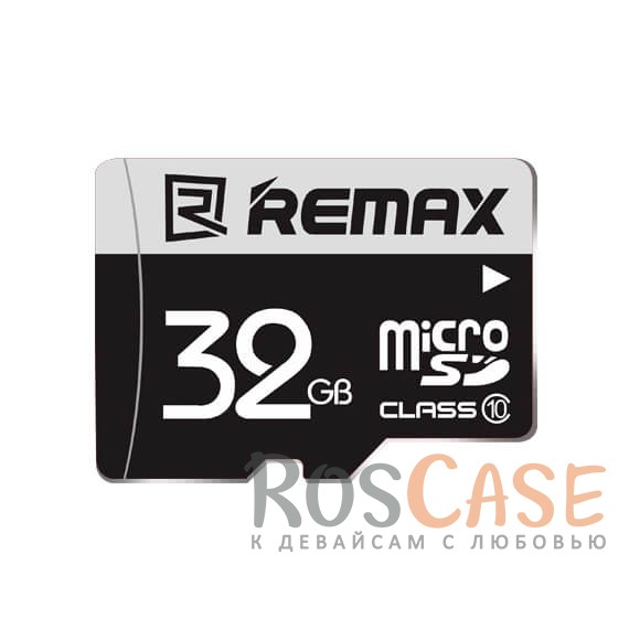 Фото Черный Карта памяти Remax microSDHC 32 GB Card Class 10 +SD адаптер