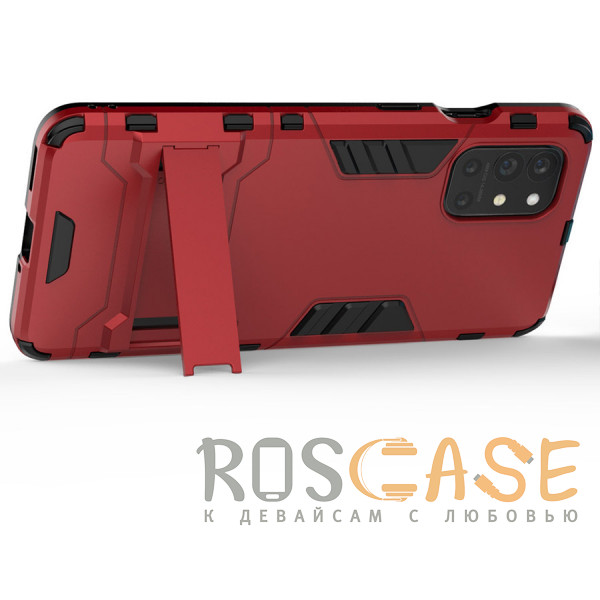 Изображение Красный Transformer | Противоударный чехол-подставка для OnePlus 8T с мощной защитой корпуса