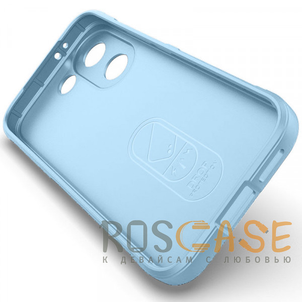 Изображение Голубой Flex Silicone | Противоударный чехол для Poco X8 Pro / Xiaomi Turbo 5 с защитой камеры