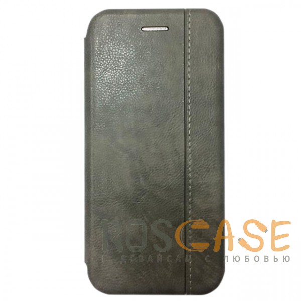 Фото Серый Open Color 2 | Чехол-книжка на магните для Huawei P20 Lite с подставкой и внутренним карманом