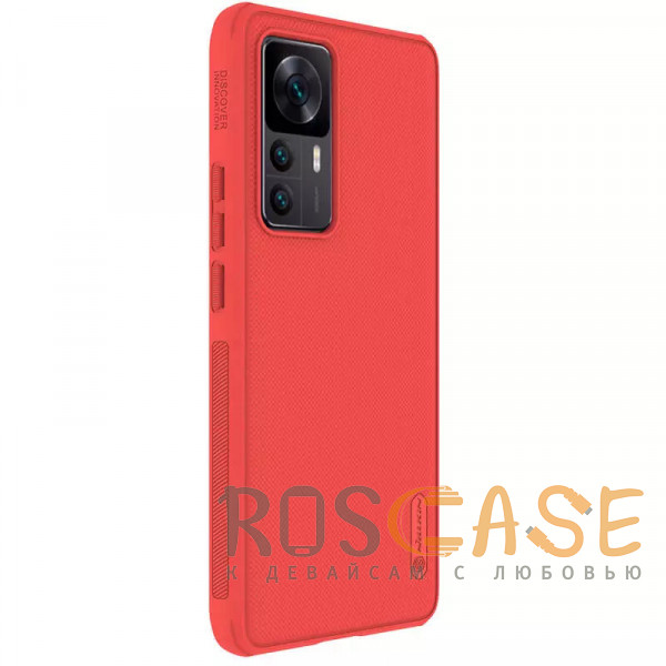 Фотография Красный Nillkin Super Frosted Shield Pro | Матовый пластиковый чехол для Xiaomi Mi 12T / Redmi K50 Ultra