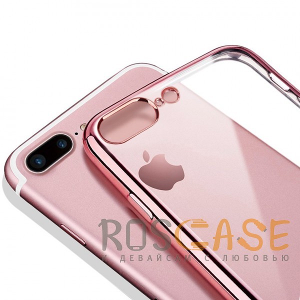 Изображение Розовый Силиконовый чехол для iPhone 7 Plus / 8 Plus с глянцевой окантовкой