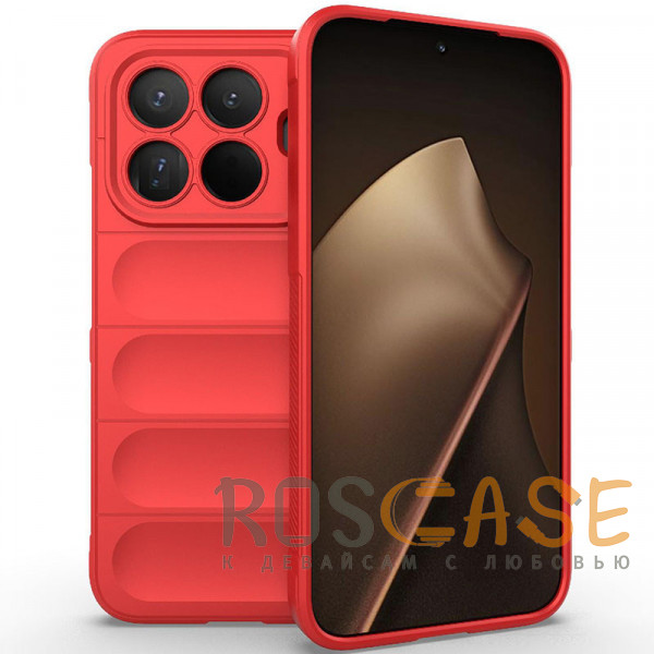 Фото Красный Flex Silicone | Противоударный чехол для Xiaomi Mi 15T Pro с защитой камеры и микрофиброй