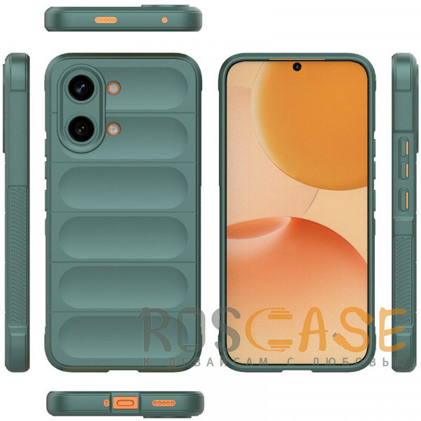 Фото Зеленый Flex Silicone | Противоударный чехол для Poco X8 Pro Max / Xiaomi Turbo 5 Max с защитой камеры и микрофиброй