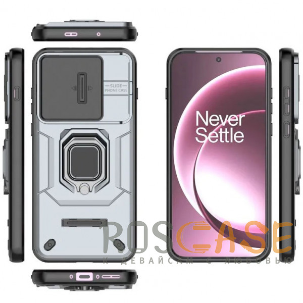 Фотография Серый Transformer Ring Holder | Противоударный чехол с кольцом и шторкой камеры для OnePlus 15 5G