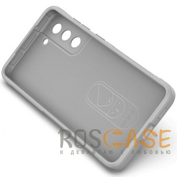 Изображение Серый Flex Silicone | Противоударный чехол для Samsung Galaxy S21 FE с защитой камеры и микрофиброй