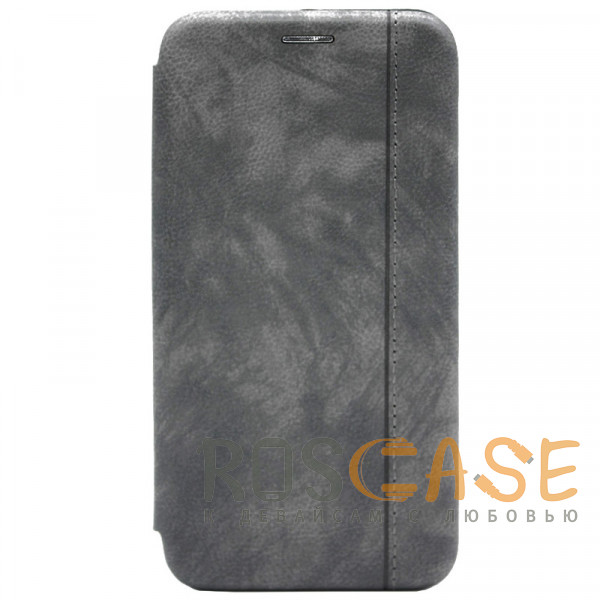 Фото Серый Open Color 2 | Кожаный чехол-книжка для Samsung Galaxy S20 Plus с магнитом и подставкой