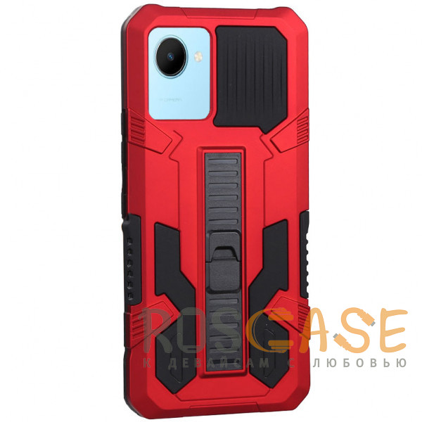 Фото Красный Ironhide | Противоударный чехол-подставка для Realme C30 / С30S