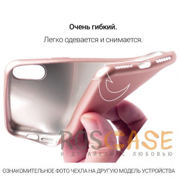 Фотография Rose Gold J-Case THIN | Гибкий силиконовый чехол для iPhone X / XS