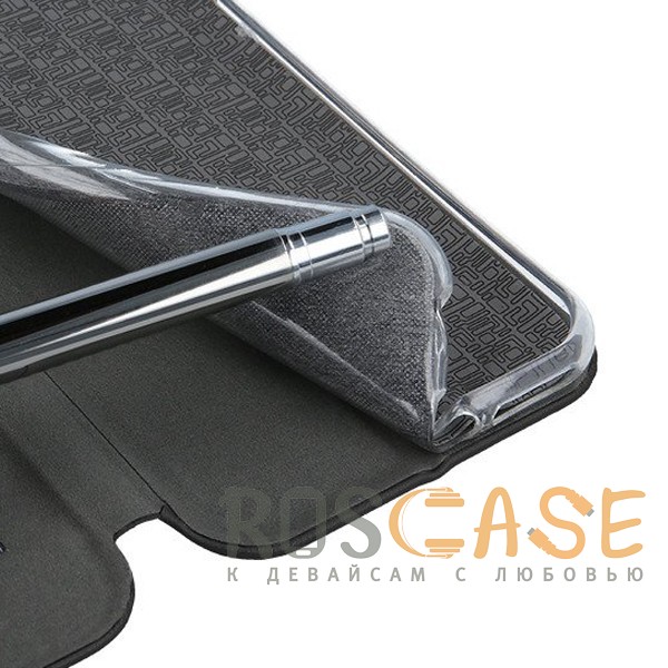 Фото Черный Open Color 2 | Чехол-книжка на магните для Xiaomi Mi Note 3 с подставкой и внутренним карманом