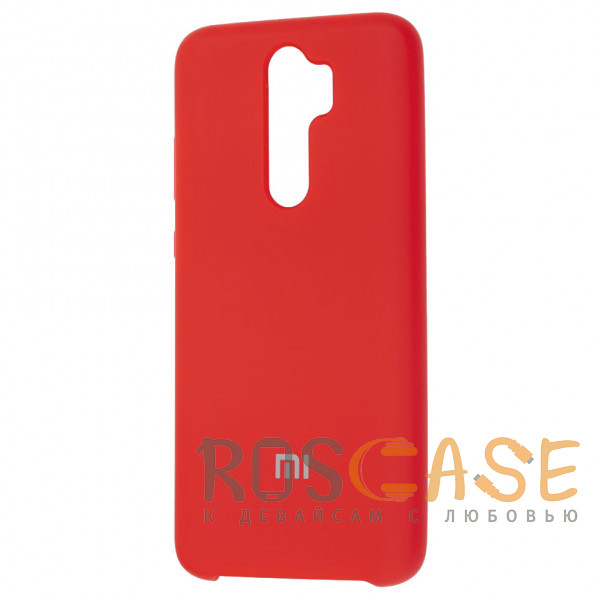 Фото Красный Silicone Cover | Чехол силиконовый с микрофиброй для Xiaomi Redmi Note 8 Pro