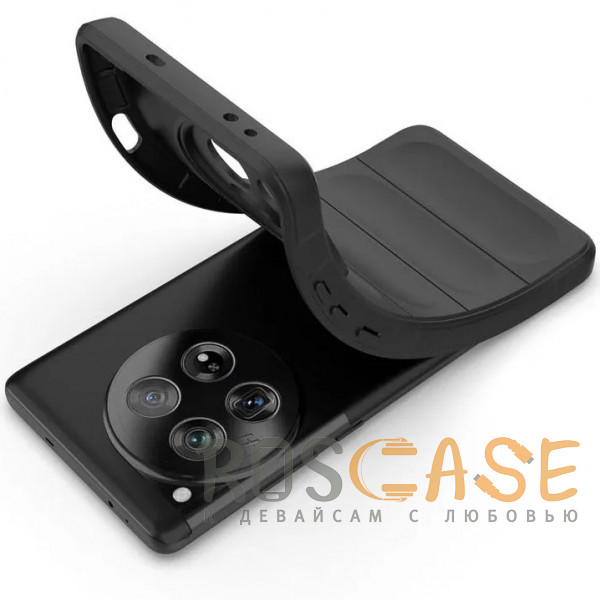 Фотография Черный Flex Silicone | Противоударный чехол для OnePlus 12 с защитой камеры и микрофиброй