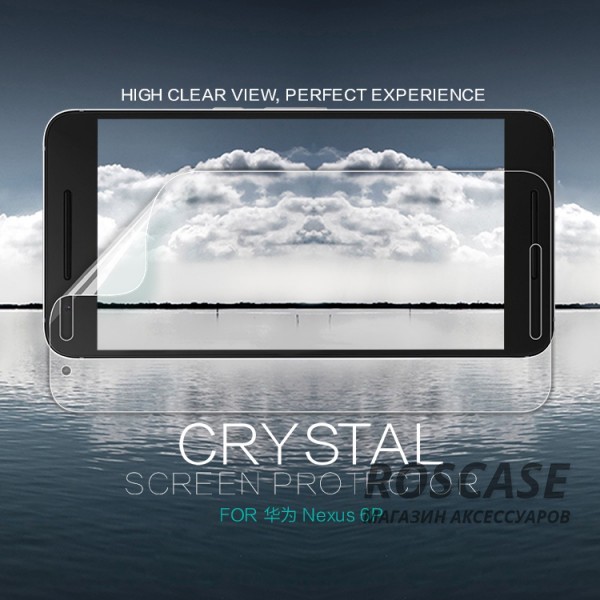 Фотография Анти-отпечатки Nillkin Crystal | Прозрачная защитная пленка для Huawei Nexus 6P