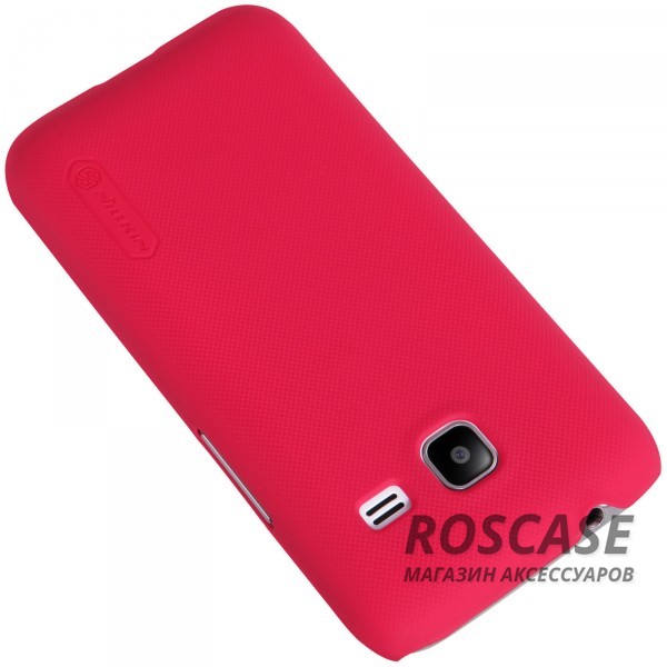 Изображение Красный Nillkin Super Frosted Shield | Матовый чехол для Samsung J105H Galaxy J1 Mini / Galaxy J1 Nxt (+ пленка)