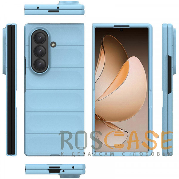 Фото Голубой Flex Matte | Пластиковый чехол с Soft Touch покрытием для Samsung Galaxy Z Fold 7