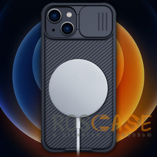 Фотография Черный Nillkin CamShield Pro Magnetic | Чехол из пластика и TPU с защитой камеры для iPhone 14
