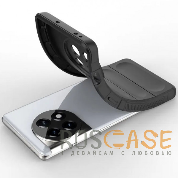Фотография Черный Flex Silicone | Противоударный чехол для OnePlus 11R / Ace 2 с защитой камеры и микрофиброй