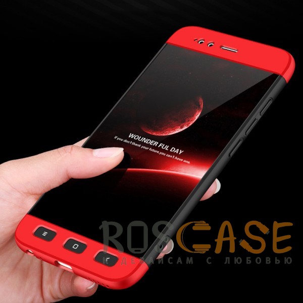 Фотография Черный / Красный GKK LikGus 360° | Двухсторонний чехол для Xiaomi Mi 5X / Mi A1 с защитными вставками