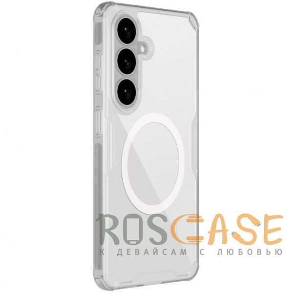 Фотография Прозрачный Nillkin Nature PRO Magnetic | Прозрачный силиконовый чехол с поддержкой Magsafe для Samsung Galaxy S26 Plus