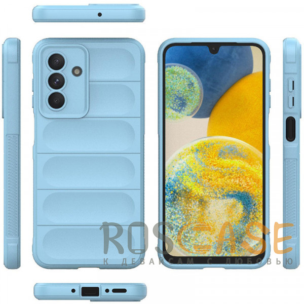 Фото Голубой Flex Silicone | Противоударный чехол для Samsung Galaxy A26 5G с защитой камеры и микрофиброй