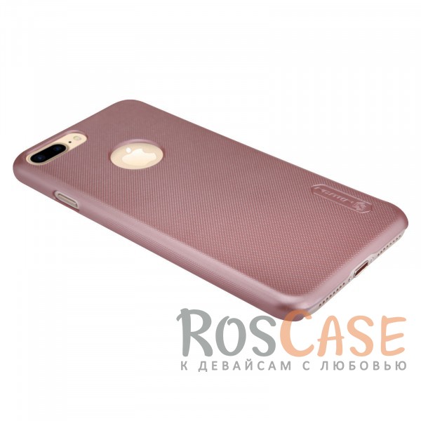 Фотография Розовый / Rose Gold Nillkin Super Frosted Shield | Матовый чехол для iPhone 7 Plus / 8 Plus (+ пленка)