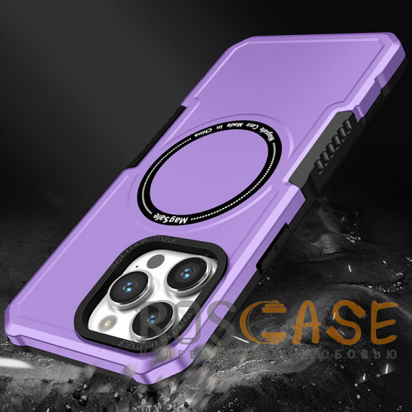 Фото Фиолетовый Magnetic Armor | Противоударный чехол с поддержкой MagSafe для iPhone 14 Pro Max