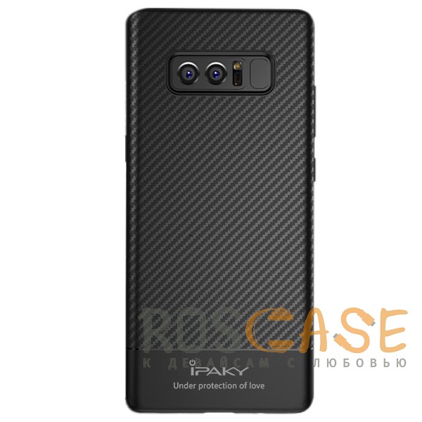 Фото Черный iPaky Musy | Ультратонкий чехол для Samsung Galaxy Note 8 с карбоновым покрытием