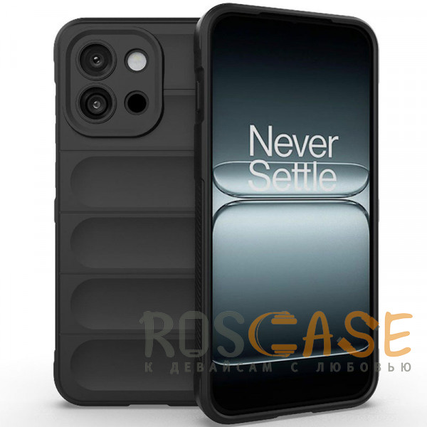 Фото Черный Flex Silicone | Противоударный чехол для OnePlus 13T / 13S с защитой камеры и микрофиброй
