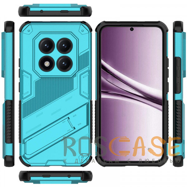 Изображение Голубой Megatron | Противоударный чехол-подставка для Xiaomi Redmi Note 15 Pro Plus с защитой камеры