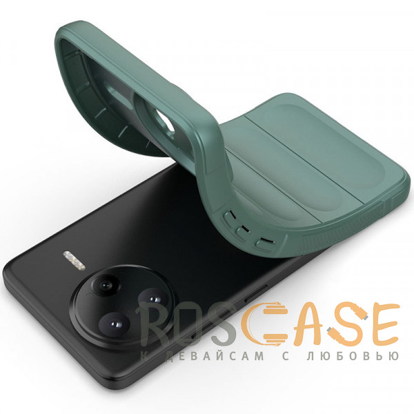 Фотография Зеленый Flex Silicone | Противоударный чехол для Xiaomi Poco F7 Ultra / Redmi K80 Pro с защитой камеры и микрофиброй