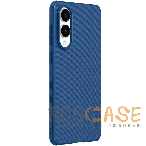 Фотография Синий Nillkin Super Frosted Shield Pro | Матовый чехол из пластика и ТПУ для Samsung Galaxy S25 Edge
