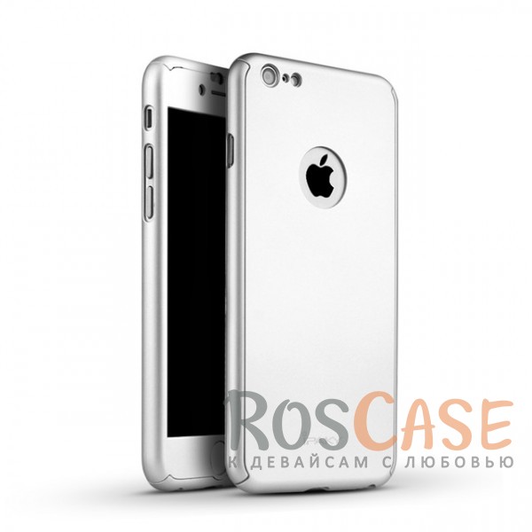 Фото Серебряный iPaky 360° | Комплект чехол + стекло для Apple iPhone 6/6s (4.7") (полная защита корпуса и экрана)