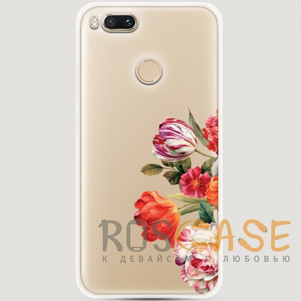 Фото Весенний букет RosCase | Силиконовый чехол для Xiaomi Mi 5X / Mi A1