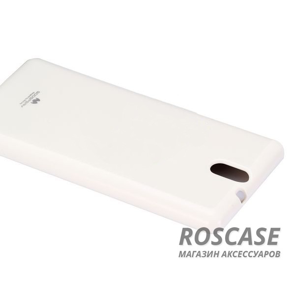 Фотография Белый Mercury Jelly Pearl Color | Яркий силиконовый чехол для для Sony Xperia C5 Ultra