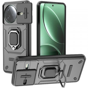 Transformer Ring Holder | Противоударный чехол с кольцом и шторкой камеры  для Xiaomi Poco F7 Pro